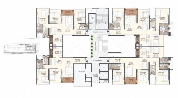  ventana Tower C Typical Cluster Plan
