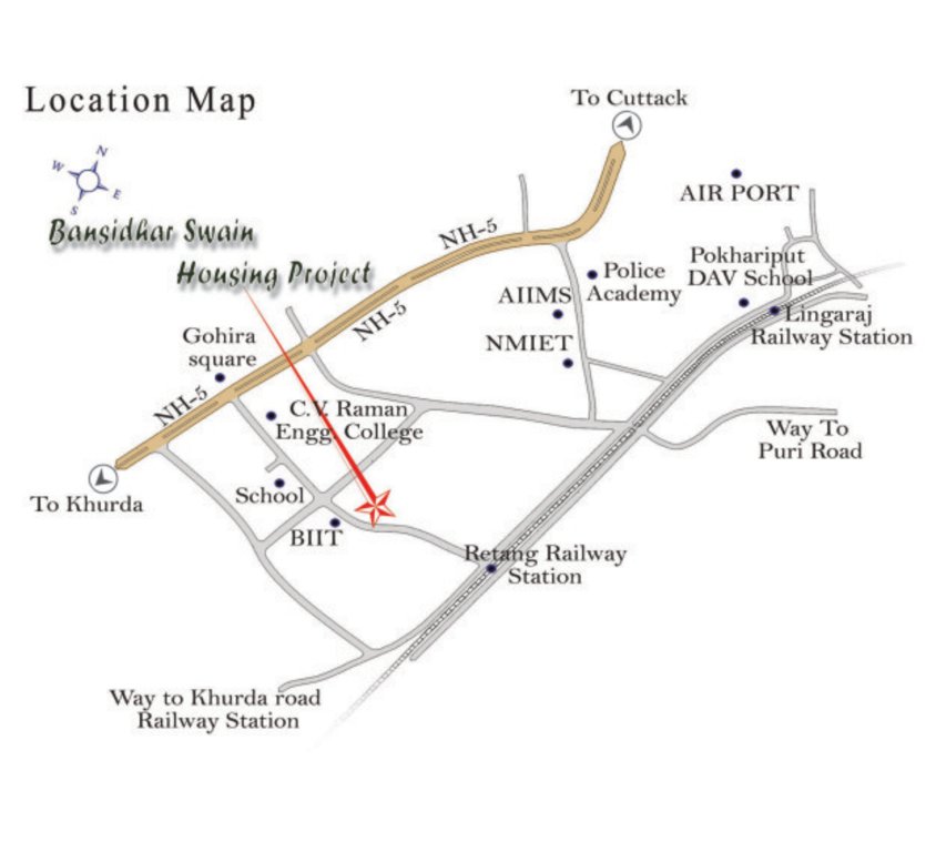 bansidhar swain housing project Location Plan