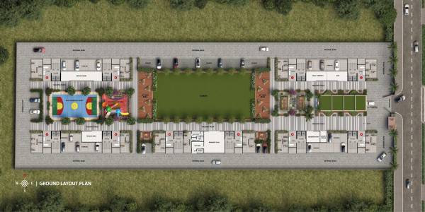 Building A To J Cluster Plan for ground Floor lexon Building A To J Cluster Plan for ground Floor