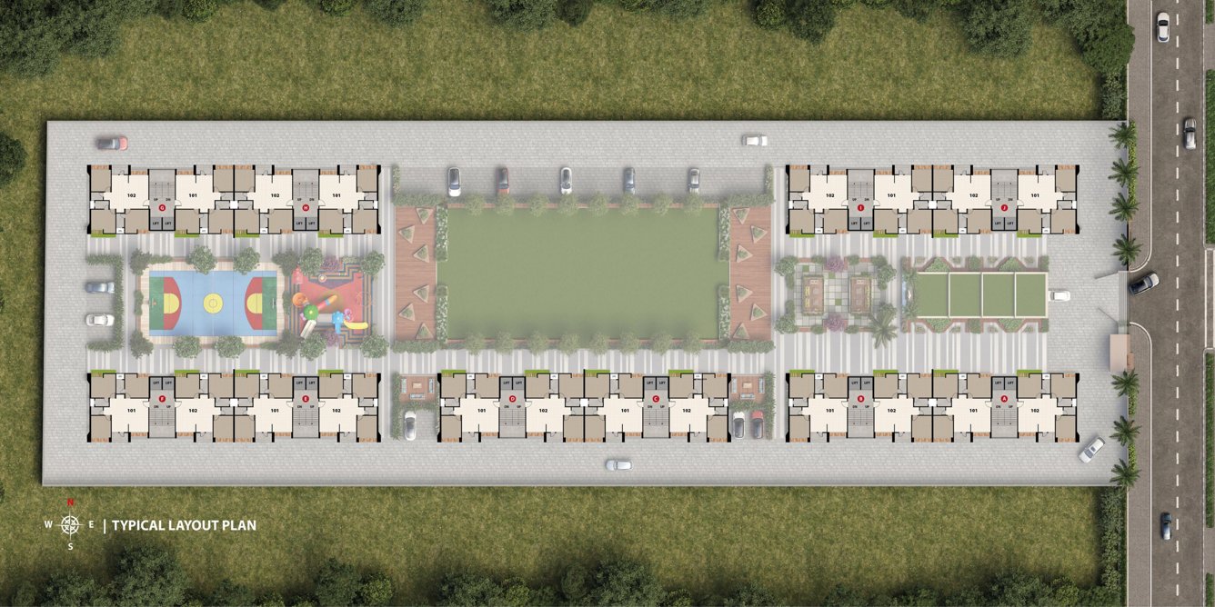  lexon Building A To J Cluster Plan for Typical Floor