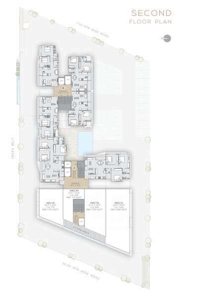  gateway Block A & B Cluster Plan for 2nd Floor
