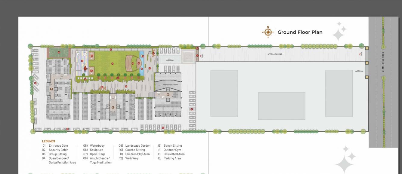  prince elegance Block D Cluster Plan for ground Floor