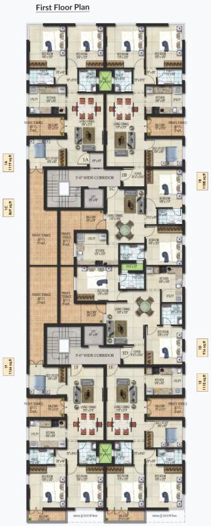  blossoms Harmony Blossoms 1st Floor Cluster Plan
