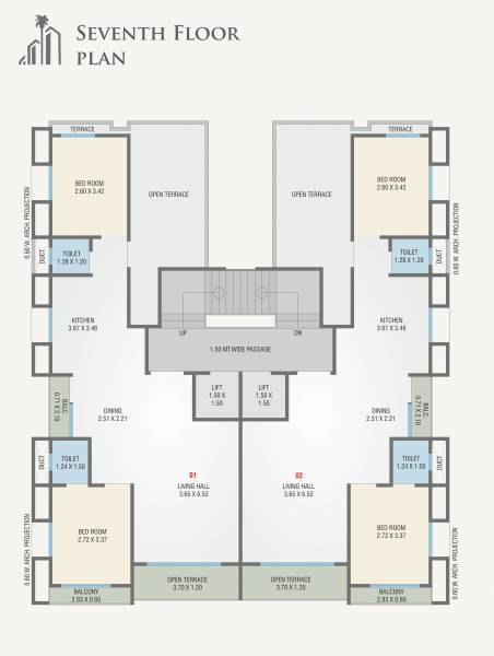 Heights Cluster Plan for 7th Floor heights Heights Cluster Plan for 7th Floor