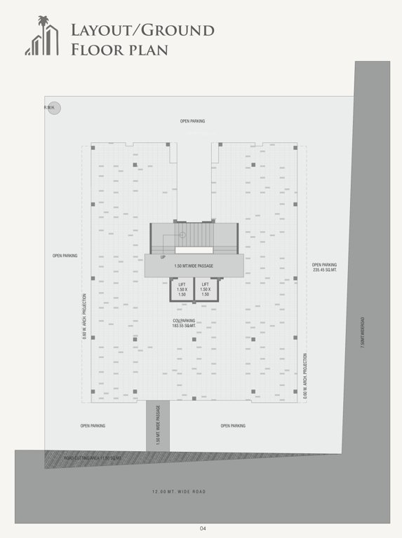  heights Heights Cluster Plan for ground Floor