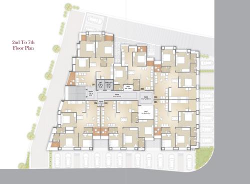  pearl Panchshil Pearl Cluster Plan From 2nd To 7th Floor