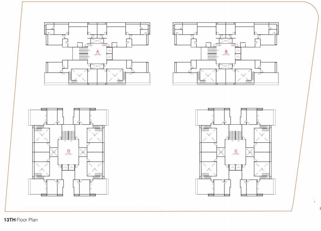  harmony A To D Cluster Plan For 13th Floor