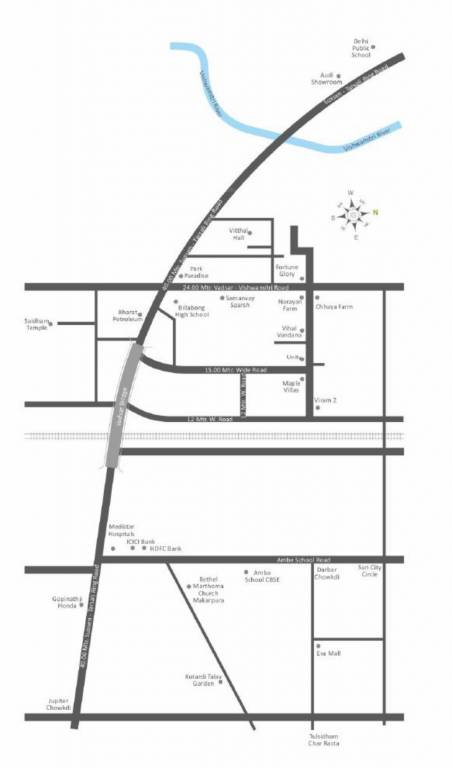 trinetra skydeck Location Plan
