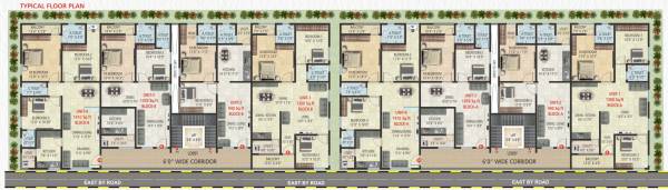  sunview-homes Block A & B Cluster Plan from 1st to 5th Floor