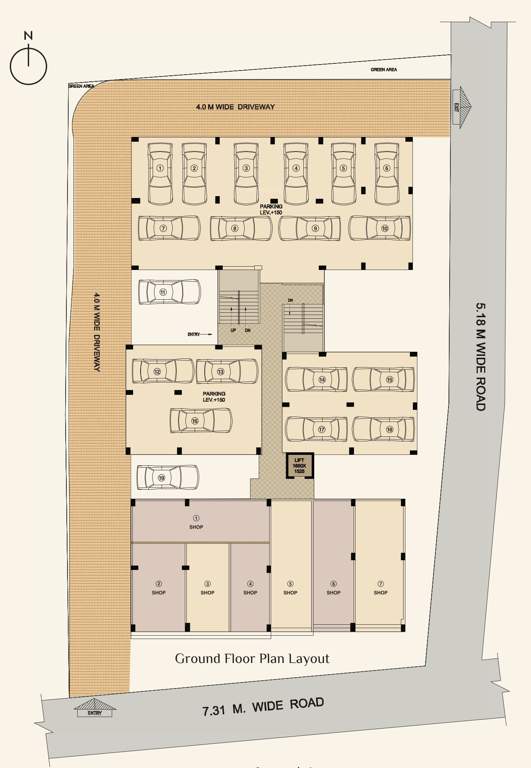  pearl homes Pearl Homes Cluster Plan for ground Floor