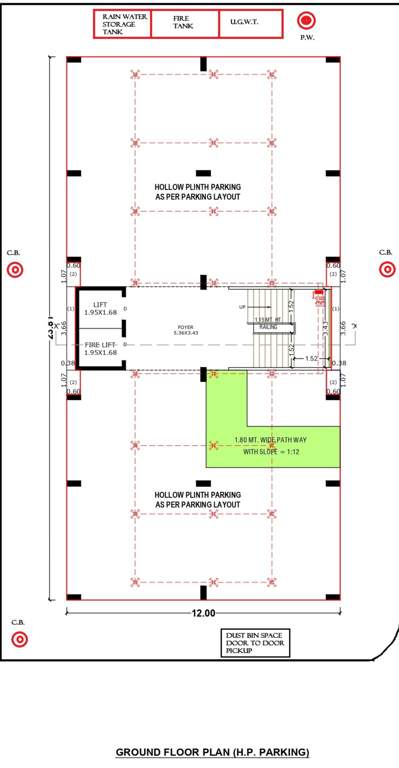  residency One Cluster Plan For Ground Floor