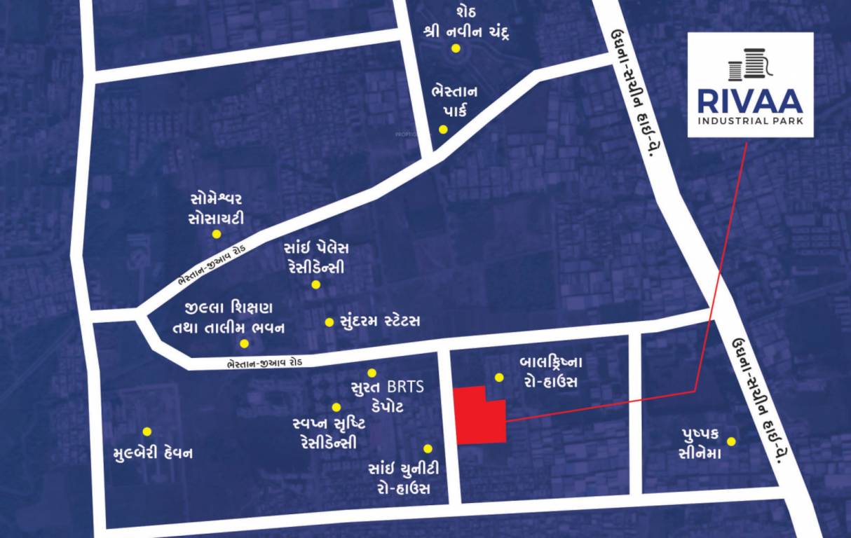  rivaa industrial park Location Plan