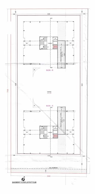  the legacy Block A And B Cluster Plan for Basement Floor