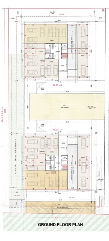  the legacy Block A And B Cluster Plan for ground Floor