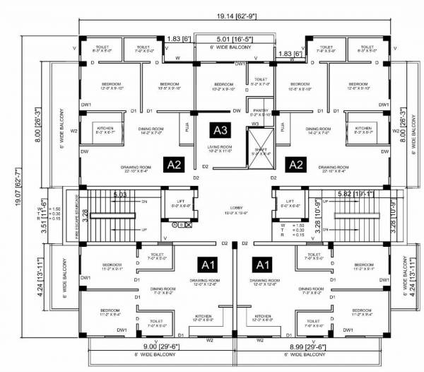 Sky Residency Cluster Plan For Typical Floor Plan sky-residency Sky Residency Cluster Plan For Typical Floor Plan