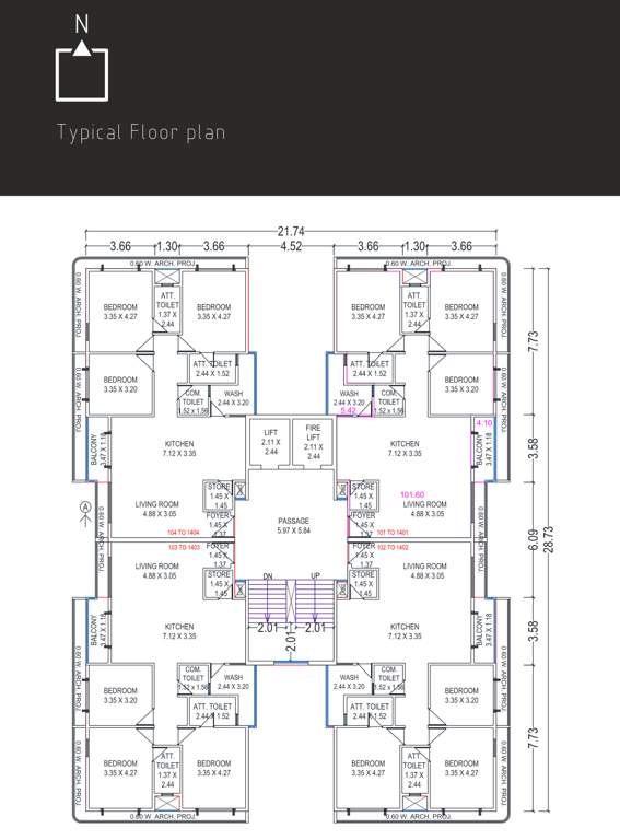  galaxy bliss Galaxy Bliss Cluster Plan from 1st to 14th Floor