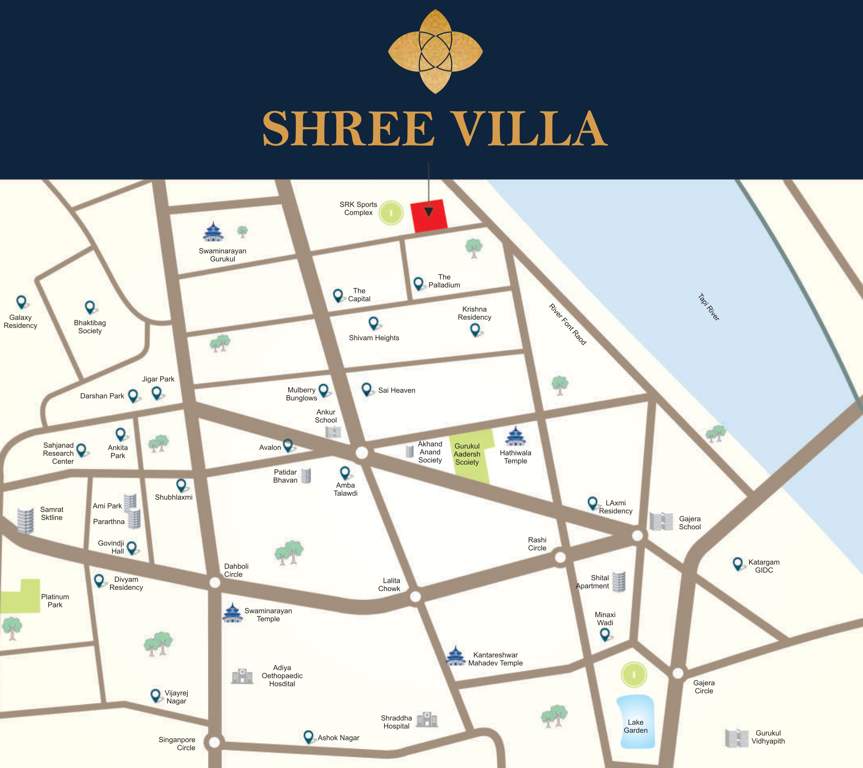 shree villa Location Plan