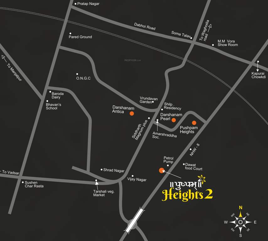  pushpam heights 2 phase 2 Location Plan