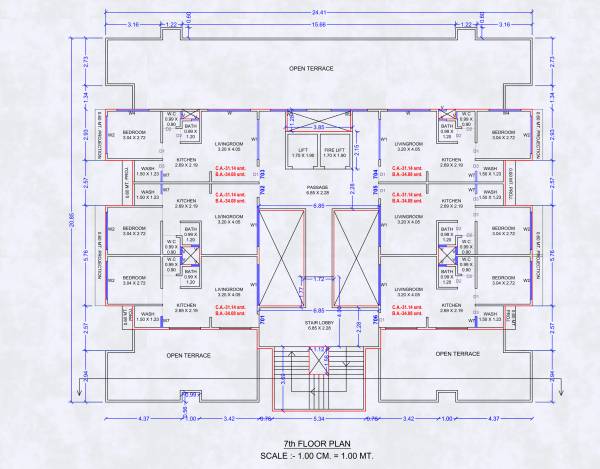 residency Residency Cluster Plan for 7th Floor