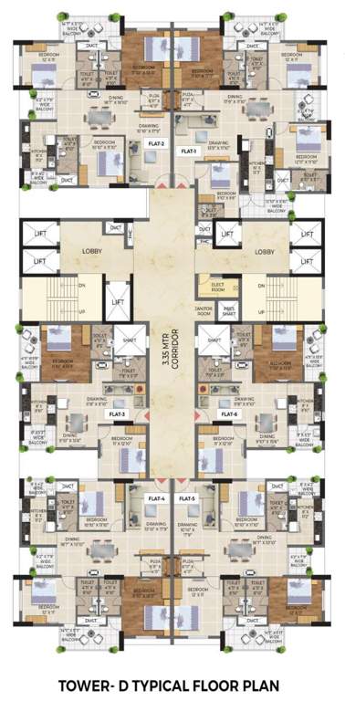  fresh living D Typical Cluster Plan