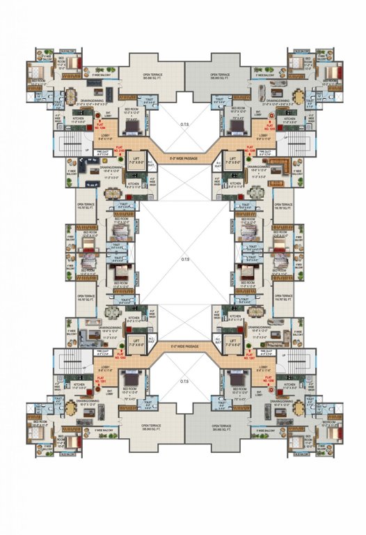  nakshatra apartment Nakshatra Apartment Cluster Plan
