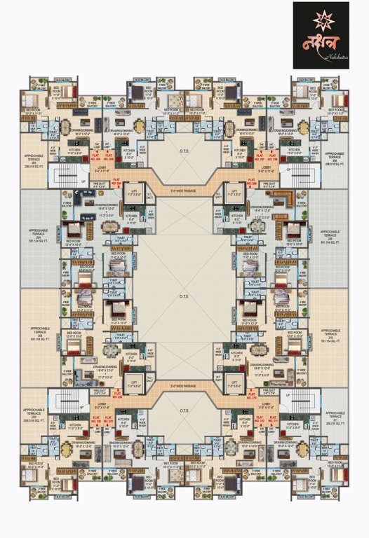  nakshatra apartment Nakshatra Apartment Cluster Plan