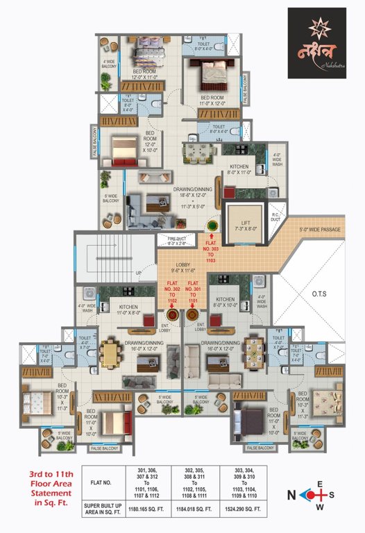  nakshatra apartment Nakshatra Apartment Cluster Plan