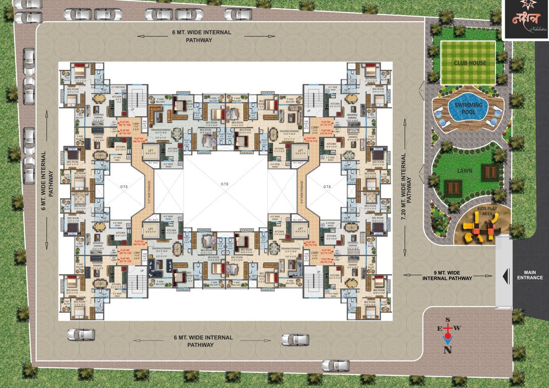  nakshatra apartment Nakshatra Apartment Cluster Plan From 3rd To 11th Floor