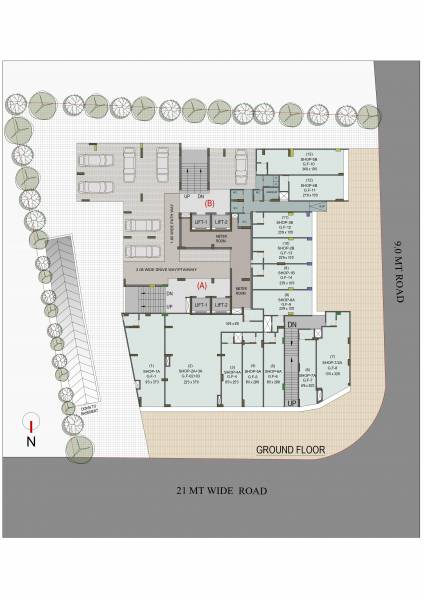  sumeru-one Block A And Block B Cluster Plan for ground Floor
