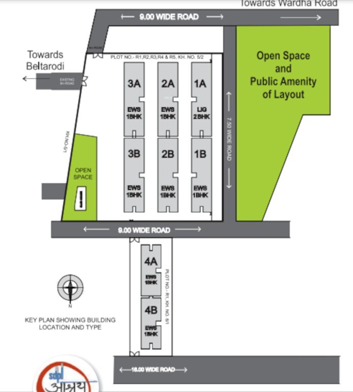 aashray beltarodi ii Layout Plan
