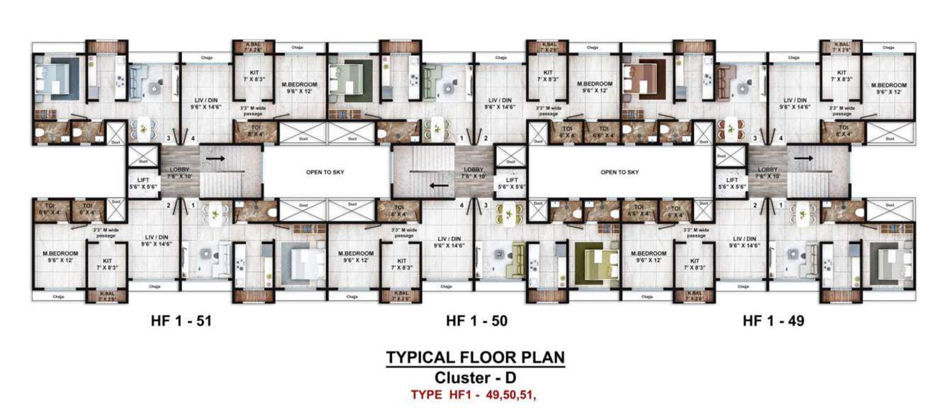  platinum city phase iv N G PLATINUM CITY HF 49 Cluster Plan