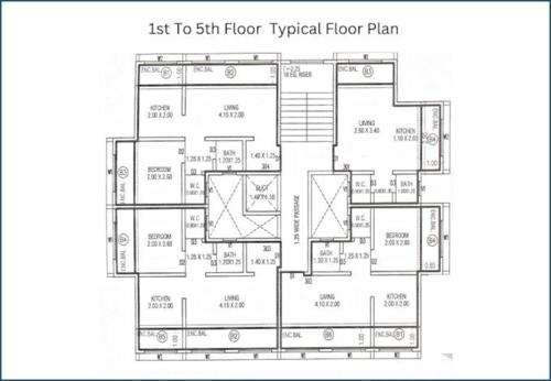  swati-avenue Swati Avenue Cluster Plan from 1st to 5th Floor