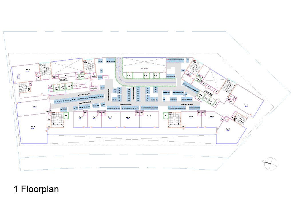  stella Block A, Block B, Block C Cluster Plan for 1st Floor