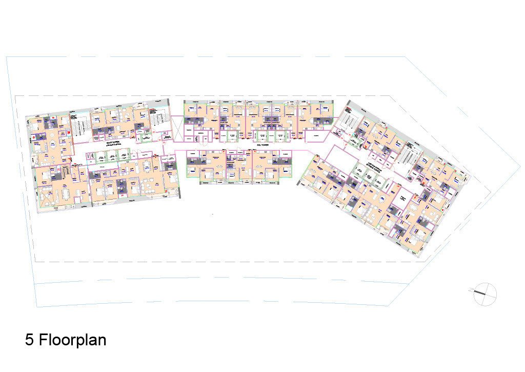  stella Block A, Block B, Block C Cluster Plan for 5th Floor