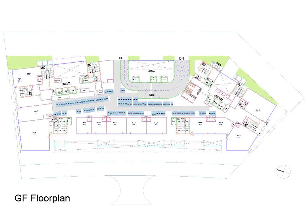  stella Block A, Block B, Block C Cluster Plan for ground Floor