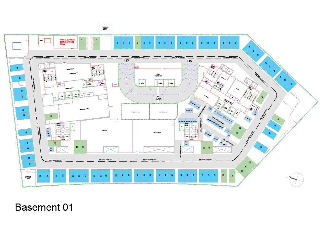  stella Block A Cluster Plan for Basement 1st Floor