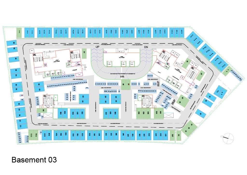  stella Block A Cluster Plan for Basement 3rd Floor