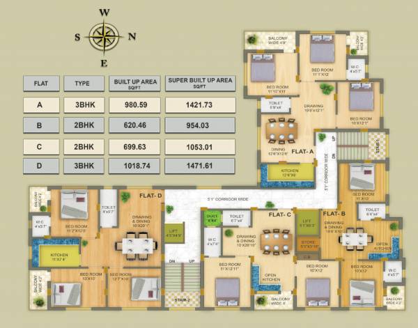  apsara Apsara Cluster Plan from 1st to 7th Floor