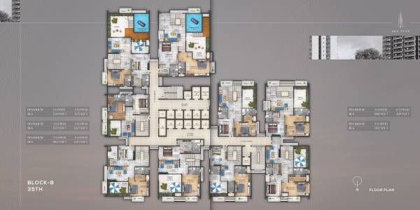  skycity Block B Cluster Plan for 35th Floor