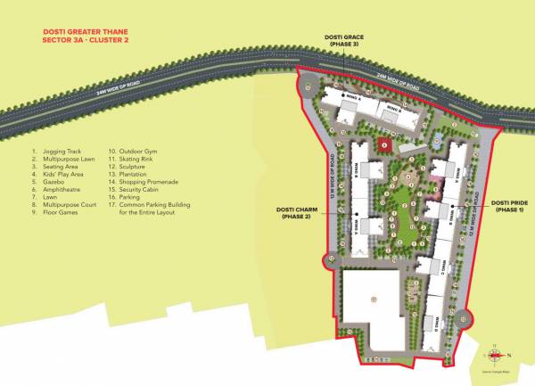 Master Plan greater-thane-sector-3a-cluster-1b-phase-3 Master Plan