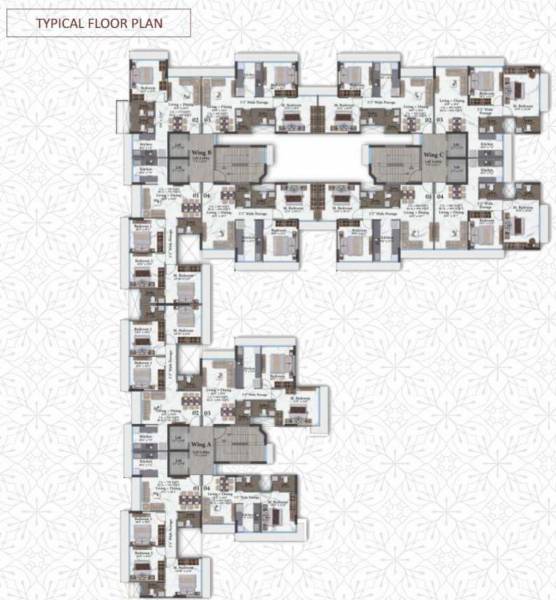  omkar Vaastu Omkar  Typical Cluster Plan