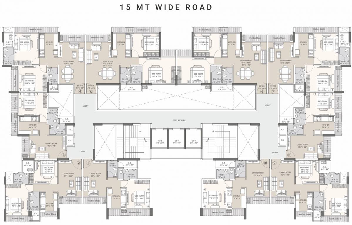  crest Tricity Crest Typical Cluster Plan