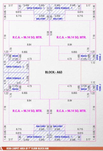  augusta A And B Cluster Plan For 1st Floor