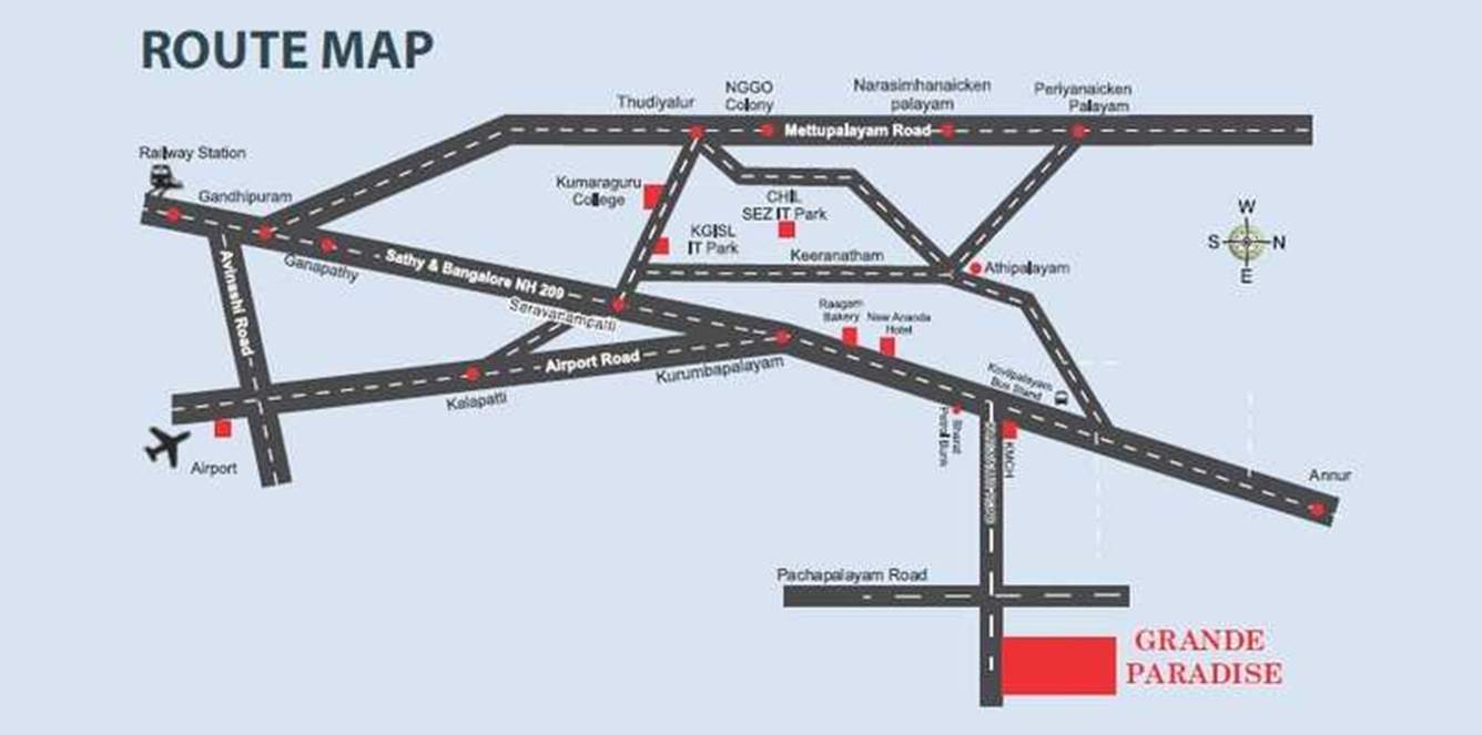 grande paradise phase iv Location Plan