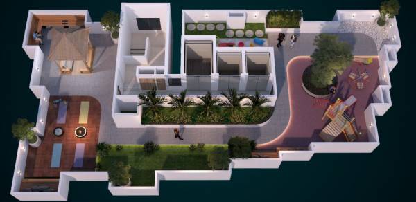  park-crown 1 Cluster Plan For 3d Ground Floor