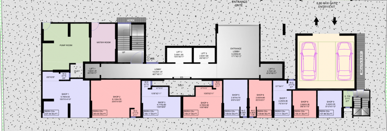  unique residency vikarharta Cluster Plan