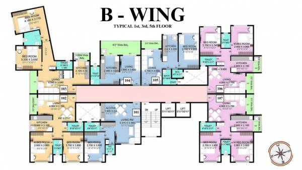  sai-anant B Wing Cluster Plan
