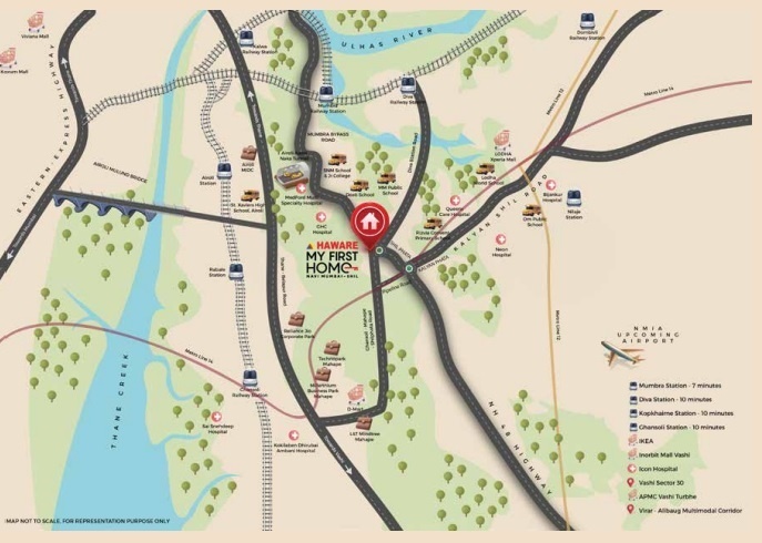  my first home shil phata phase 2 bldg 1 Location Plan