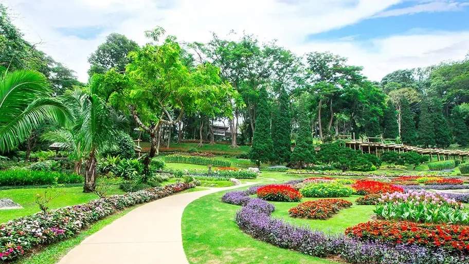  my first home shil phata phase 1 bldg 2 Landscape Garden and Tree Planting