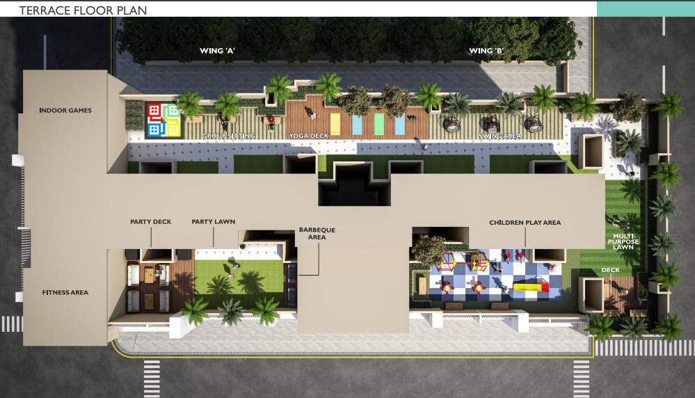  vista Sahakar Vista  A Wing Terrace Cluster Plan